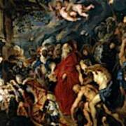 Pedro Pablo Rubens / 'adoration Of The Magi', 1609, 1628-1629, Flemish School. Pieter Paul Rubens . Art Print