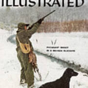 Pheasant Shoot In A Nevada Blizzard Sports Illustrated Cover Art Print