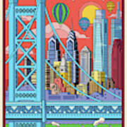 Philadelphia Poster - Pop Art - Travel Art Print
