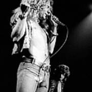 Photo Of Robert Plant And Led Zeppelin Art Print