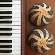 Piano And Poppy Seed Swirl Sourdough 3 Art Print