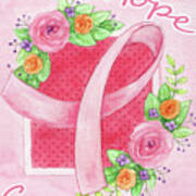 Pink Hope Flower Art Print