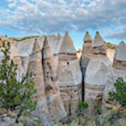 Ponderosa Pine And Tent Rocks, Kasha-katuwe Tent Rocks Nm, New Mexico Art Print