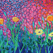 Poppies At Twilight Art Print