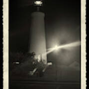 Port Isabel Lighthouse In Sepia Art Print