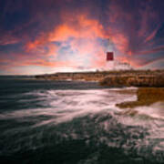 Portland Bill Lighthouse Art Print