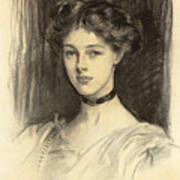 Portrait Of Eva Katherine Balfour, Later Lady Buxton Art Print
