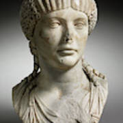 Portrait Of Octavia, Wife Of Nero, Marble Art Print