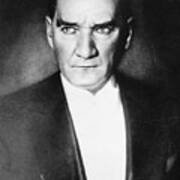 Portrait Of President Kemal Ataturk Art Print