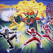 Power Rangers Art Art Print