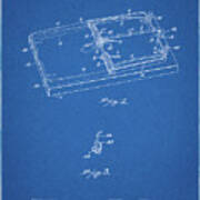 Pp1007-blueprint Rat Trap Patent Print Art Print
