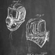 Pp1071-chalkboard Sub Zero Mask Patent Poster Art Print