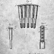 Pp1089-slate Temporary Cartridge Holding Clip 1897 Patent Poster Art Print