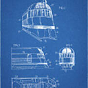 Pp1141-blueprint Zephyr Train Patent Poster Art Print
