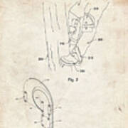Pp340-vintage Parchment Pole Climber Knee Pads Patent Poster Art Print