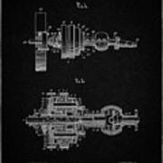 Pp840-vintage Black Ford Drive Gear Patent Art Art Print