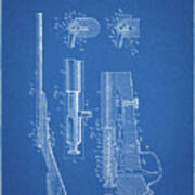 Pp93-blueprint Browning Bolt Action Gun Patent Poster Art Print