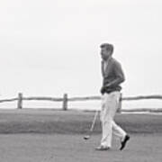 President Kennedy Playing Golf Art Print