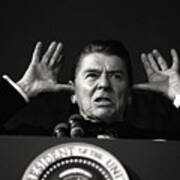 President Reagan Making Gesture Art Print