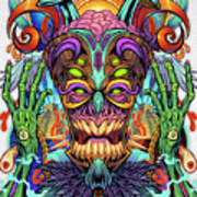 Psychedelic Tiki Creature Art Print