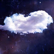 Puffy Cloud In Space Art Print