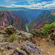 Pulpit Rock Overlook At Black Canyon Of The Gunnison National Park Art Print