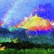 Rainbow Mountain - Breaking The Gridlock Of Hate Number 5 Art Print
