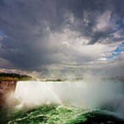 Rainbow Over Niagara Falls Art Print