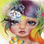 Rainbow Rosalie - Munchkinz Elf Art Print