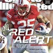 Red Alert Wisconsins Melvin Gordon Makes His Run At The Sports Illustrated Cover Art Print