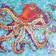 Giant Pacific Octopus Art Print