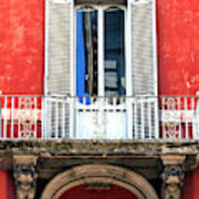 Red Walls In Roma Art Print