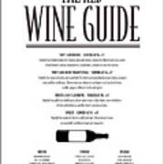 Red Wine Guide Art Print