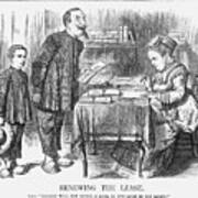 Renewing The Lease, 1870. Artist Joseph Art Print