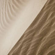 Ridge At The Sand Dunes In The Desert Near Yuma, Az Art Print