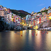 Riomaggiore After Sunset Art Print