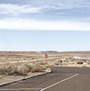 Roadside Landscape, Petrified Forest, Az Art Print