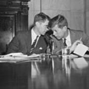 Robert F. And John F. Kennedy Art Print