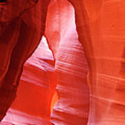 Rock Formations In Antelope Canyon In Art Print