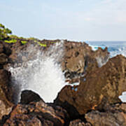 Rocky Coastline, Maui Art Print