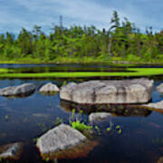 Rocky Spring Shallows On Susies Lake Art Print