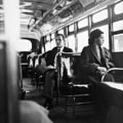 Rosa Parks Riding The Bus Art Print