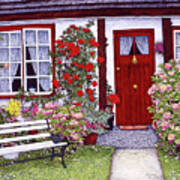 Rose Cottage Art Print