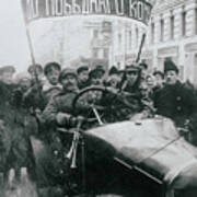 Russian Revolutionaries On Parade Art Print