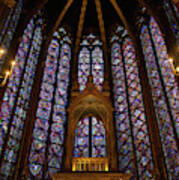 Sainte Chapelle Paris France Stained Glass Vertical Art Print