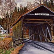 Salisbury Covered Bridge Art Print