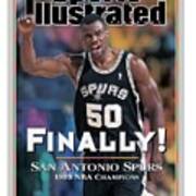 San Antonio Spurs David Robinson, 1999 Nba Western Sports Illustrated Cover Art Print