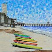 San Clemente Surf Boards Art Print