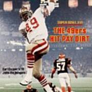 San Francisco 49ers Earl Cooper, Super Bowl Xvi Sports Illustrated Cover Art Print