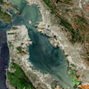 San Francisco Bay From Space Art Print
